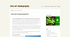 Desktop Screenshot of fineartradiography.com